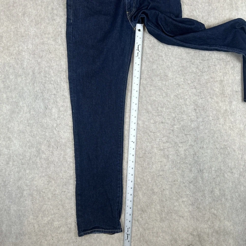 Men's Dark Blue Straight-Leg Jeans